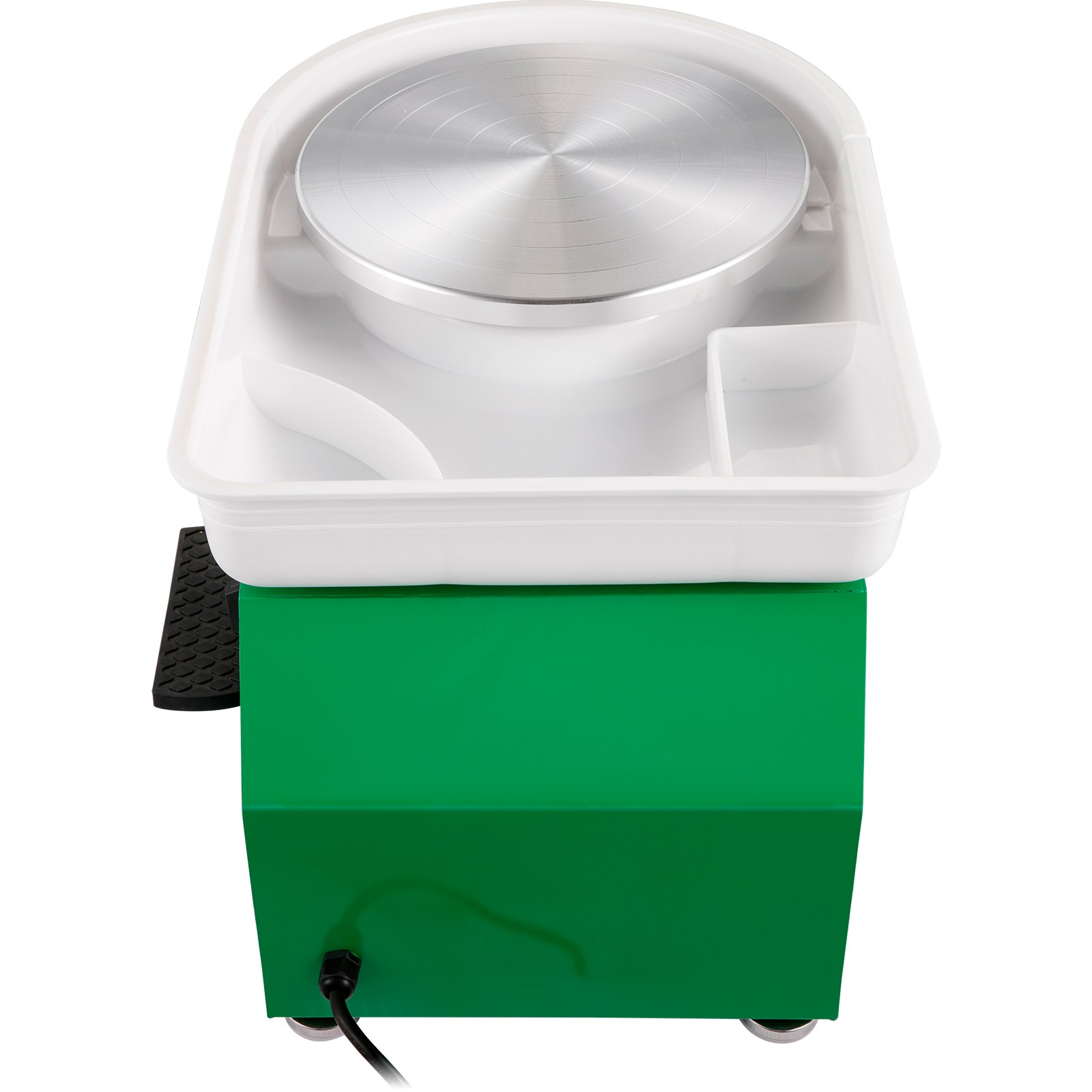 VEVOR - Torno de alfarería de 28 cm, máquina para dar forma a la cerámica, 350 W, torno de alfarería eléctrico con pedal de palanca ajustable, herramienta de arcilla para bricolaje con bandeja para trabajos de cerámica, arcilla verde para bricolaje, 18 piezas