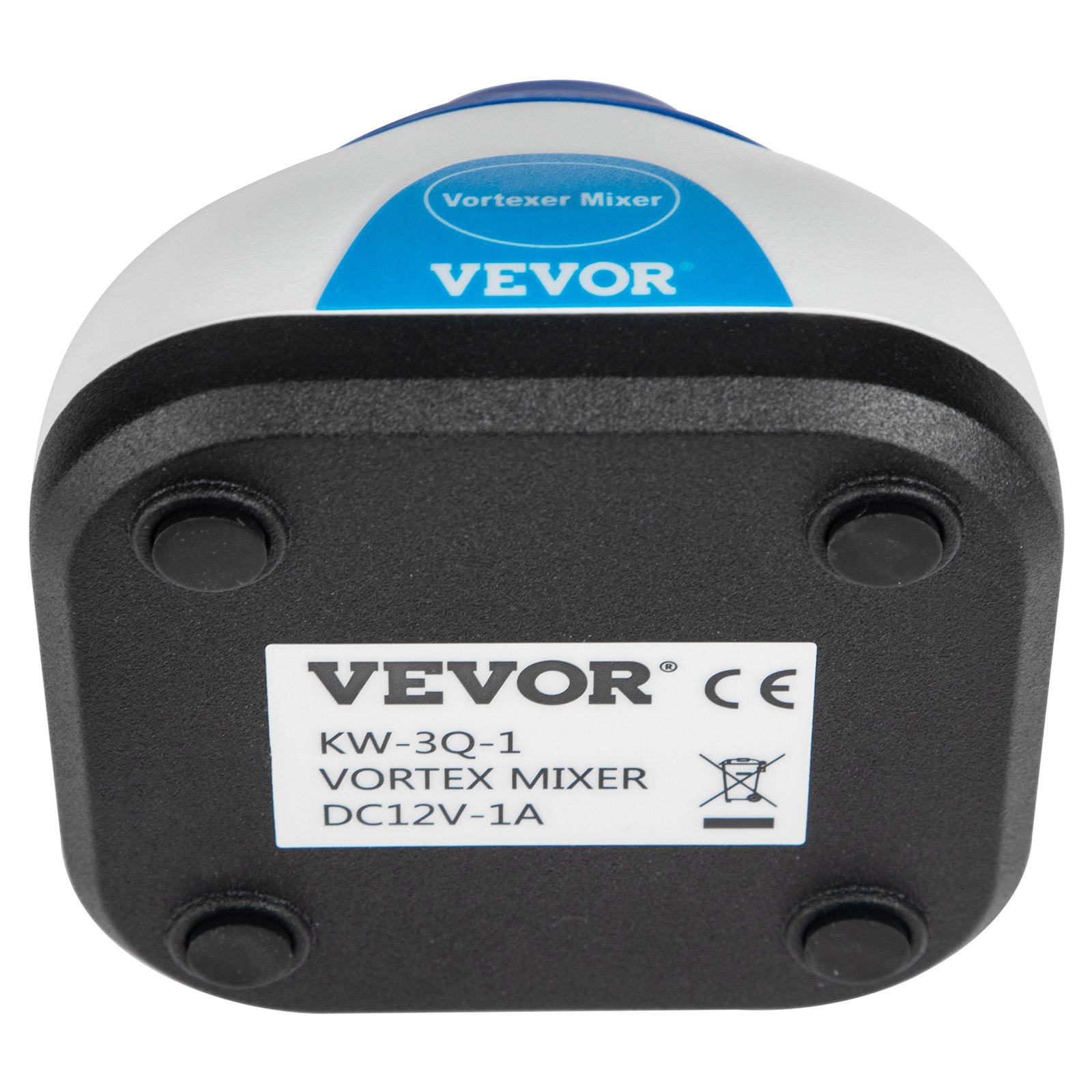 Mezclador de vórtice VEVOR kw-3q-1, blanco y negro con etiqueta azul, dc12v-1a.