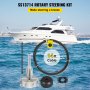 Cable de dirección de barco VEVOR, kit de dirección rotativa fuera de borda de 14 pies, kit de dirección rotativa de barco de 14 pies para barcos