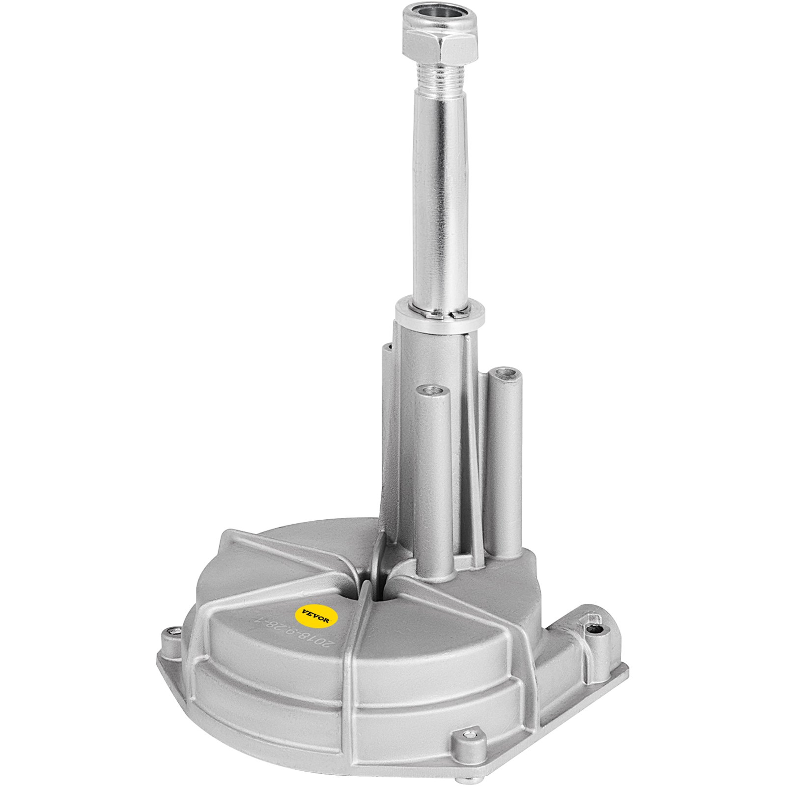 Kit de dirección fueraborda VEVOR en acabado gris metalizado con base de montaje.