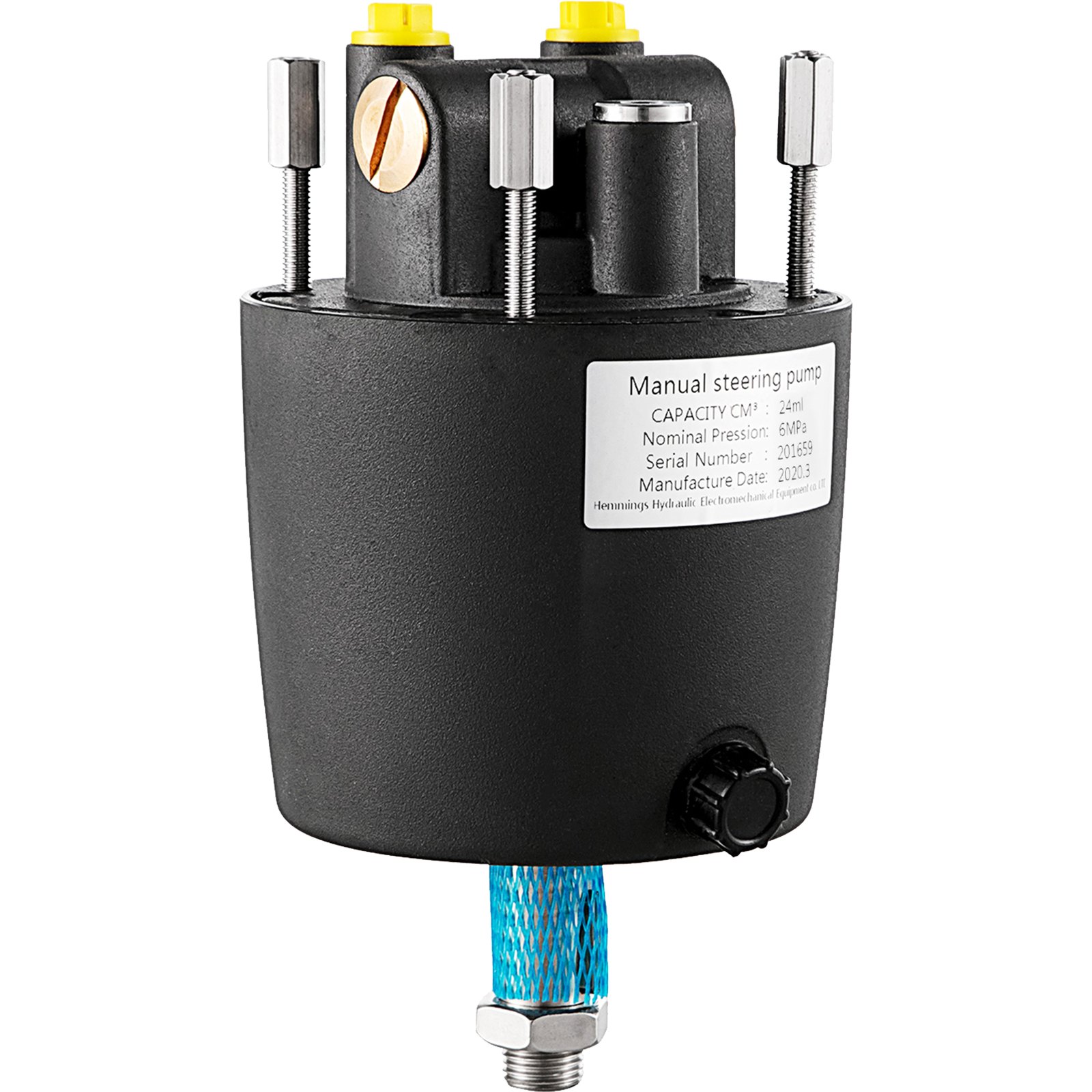 VEVOR Dirección hidráulica Timón HH5272-3 Bomba de dirección hidráulica externa 2.4 Montaje frontal