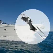 Cilindro de dirección hidráulica VEVOR HC4645H, cilindro de dirección marino fuera de borda hidráulico de montaje frontal, apto para dirección de barcos de hasta 150HP