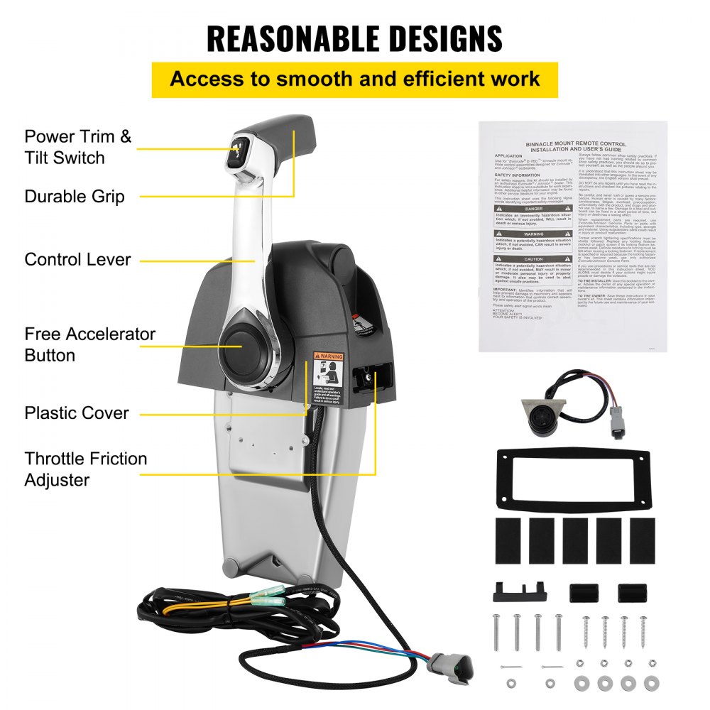Acelerador fuera de borda Control remoto 5006182 Montaje lateral para Brp Johnson Evinrude