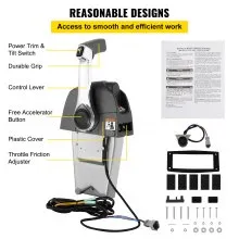 Acelerador fuera de borda Control remoto 5006182 Montaje lateral para Brp Johnson Evinrude