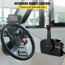 Montaje lateral de Control remoto fueraborda VEVOR 881170A13 con controles de Motor fueraborda de 14 pines arnés de 15 pies apto para Control fueraborda Mercury