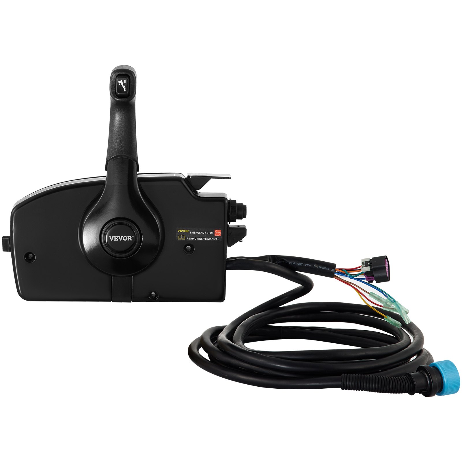 Montaje lateral de Control remoto fueraborda VEVOR 881170A13 con controles de Motor fueraborda de 14 pines arnés de 15 pies apto para Control fueraborda Mercury