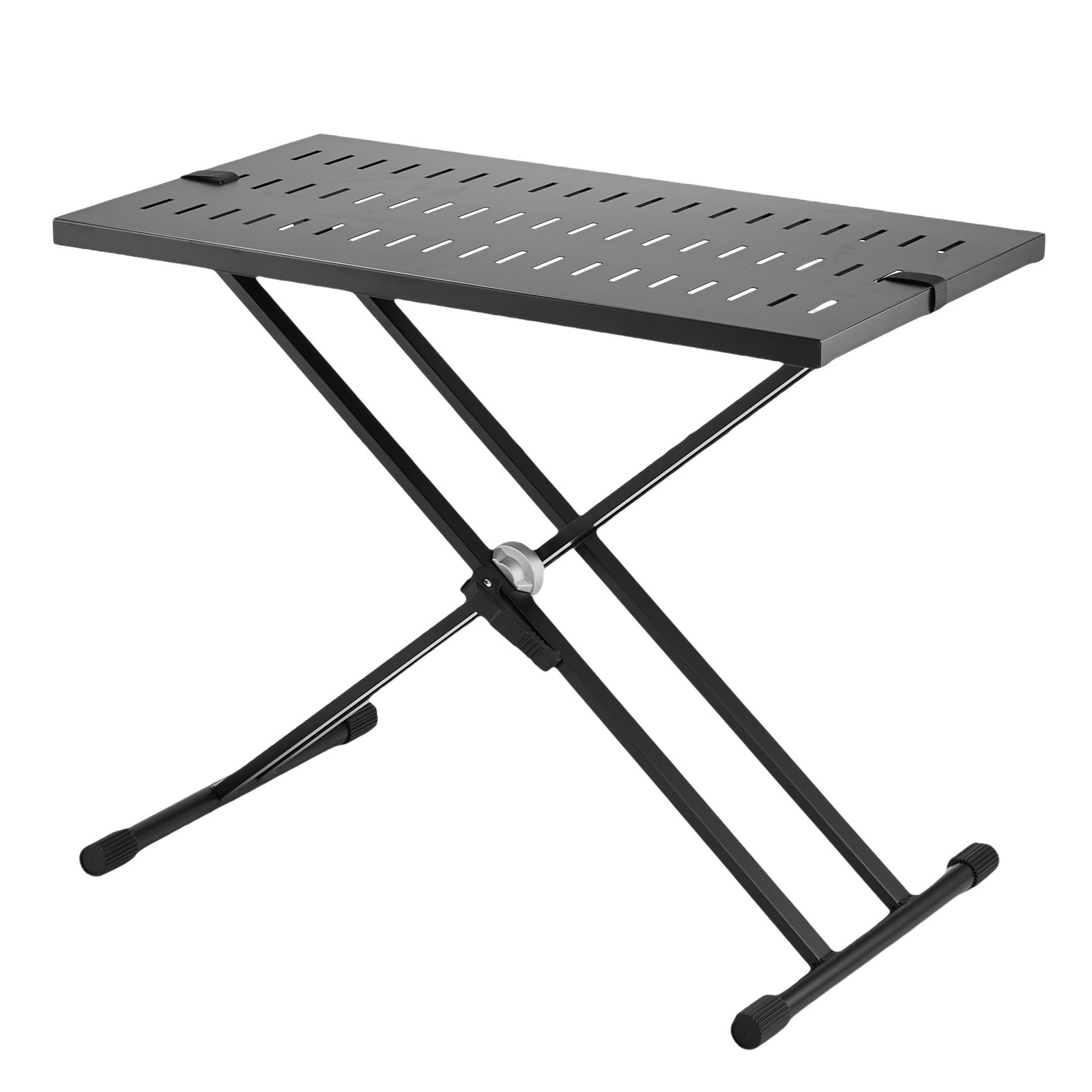 Mesa de DJ portátil VEVOR con soporte para teclado con refuerzo en forma de X y altura ajustable