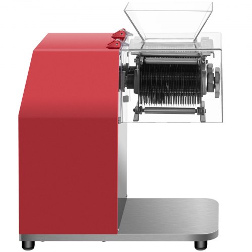 VEVOR Máquina cortadora de carne comercial, 551 Lbs/H 850W Máquina trituradora de carne, cortadora de carne eléctrica de hoja de 7 mm, cortadora de alimentos de restaurante de acero inoxidable, para cocina Supermercado Cordero Pollo de res, rojo