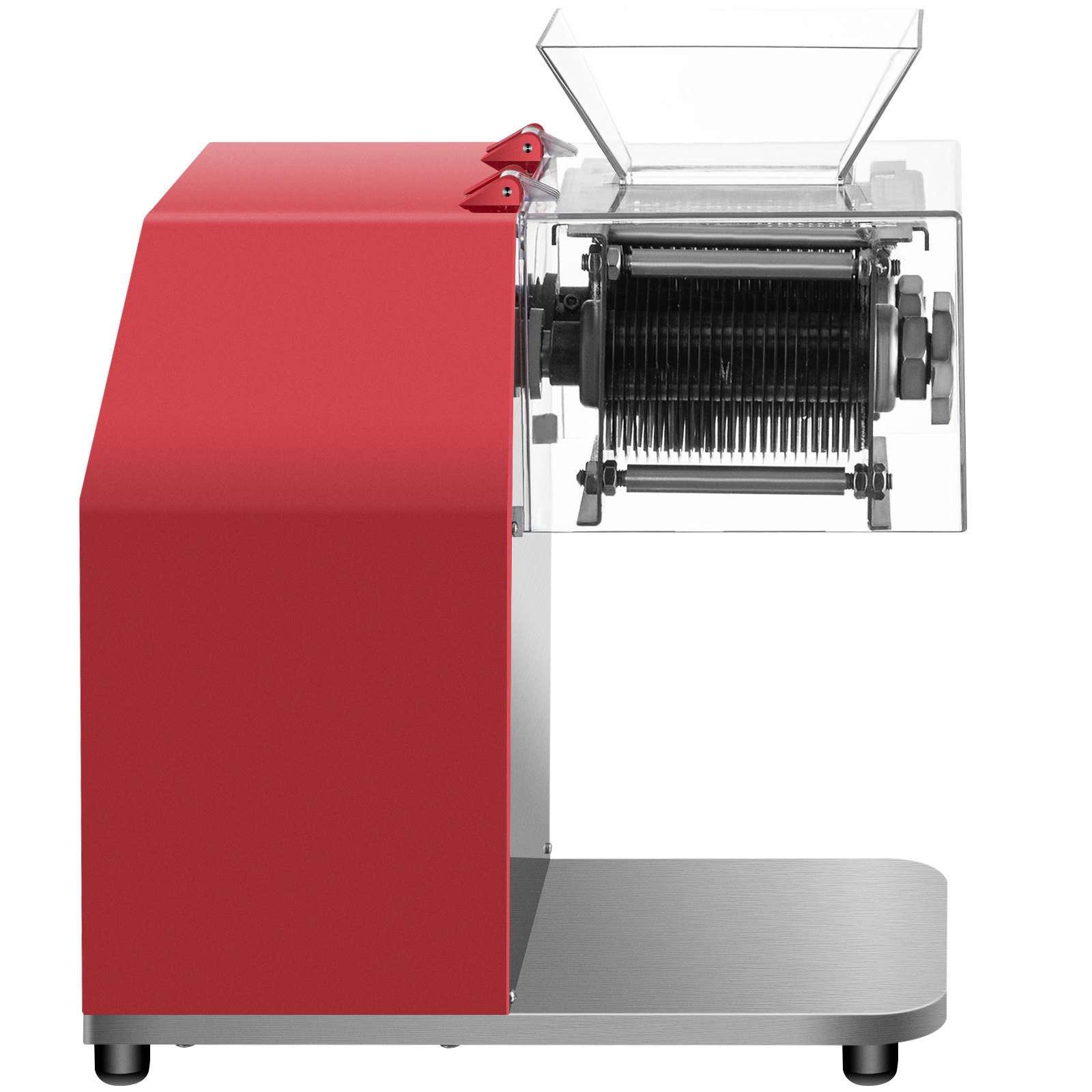 VEVOR Máquina cortadora de carne comercial, 551 Lbs/H 850W Máquina trituradora de carne, cortadora de carne eléctrica de hoja de 7 mm, cortadora de alimentos de restaurante de acero inoxidable, para cocina Supermercado Cordero Pollo de res, rojo