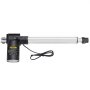 Actuadores eléctricos VEVOR con cuerpo de aluminio y motor negro, cable adjunto.