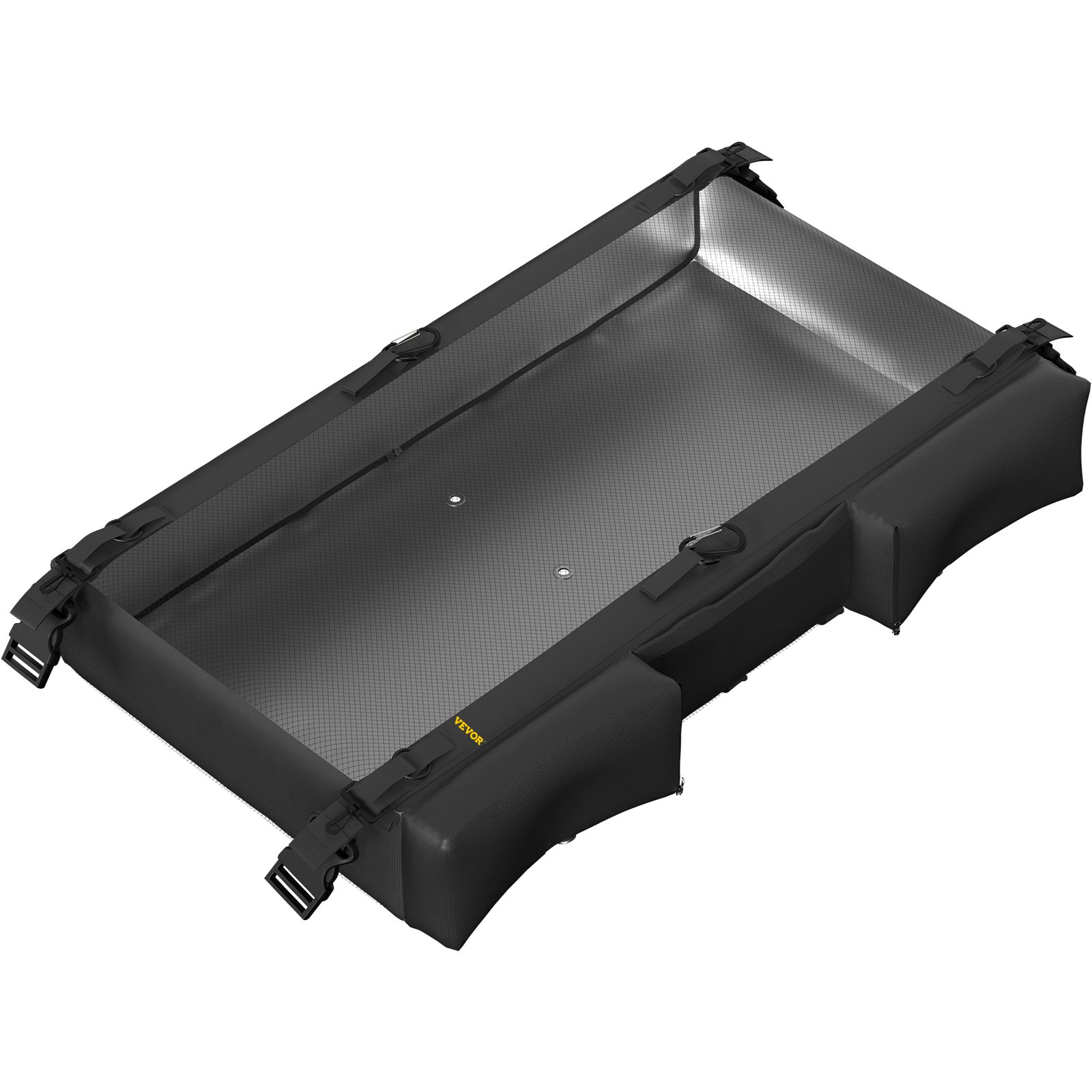 Bolsa de almacenamiento VEVOR T-Top negra con correas de sujeción y un interior espacioso para equipo marino.