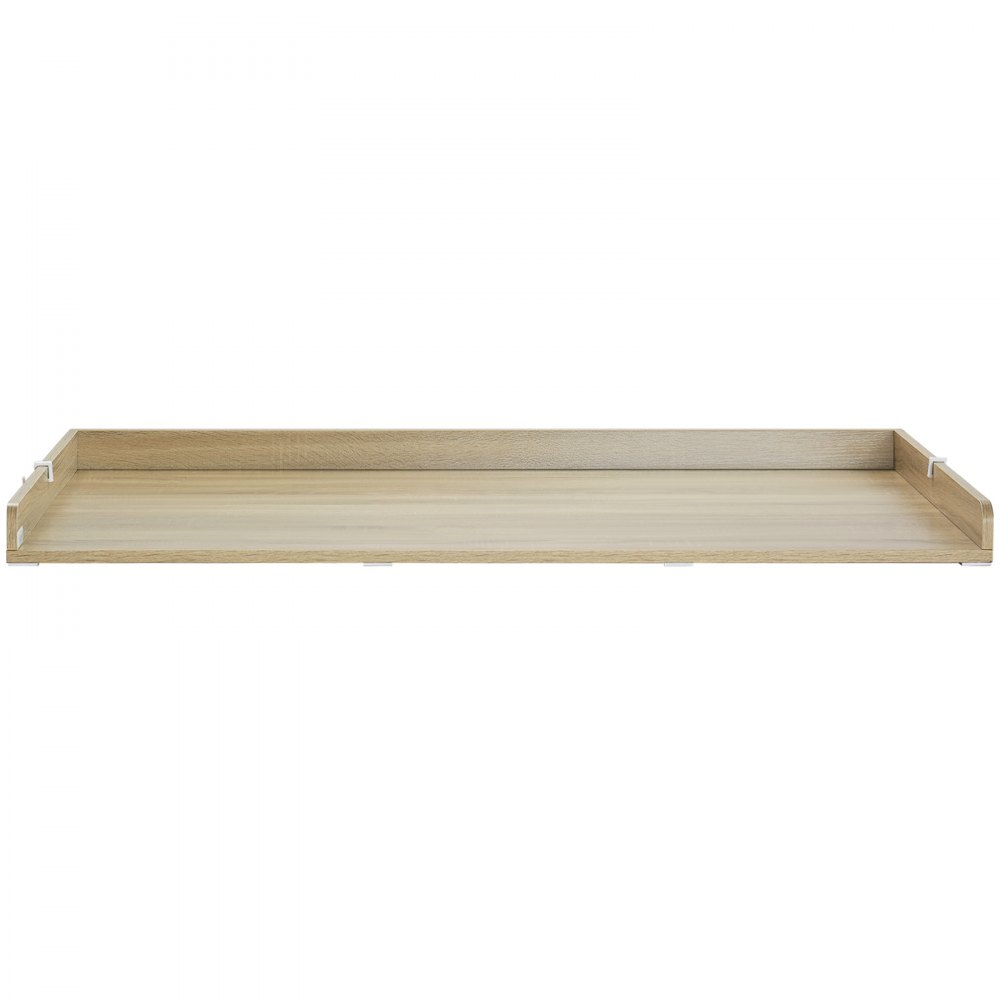 Encimera de lavandería Royxen de madera maciza, encimera para todas las lavadoras y secadoras de carga frontal, espacio adicional para el lavadero, roble