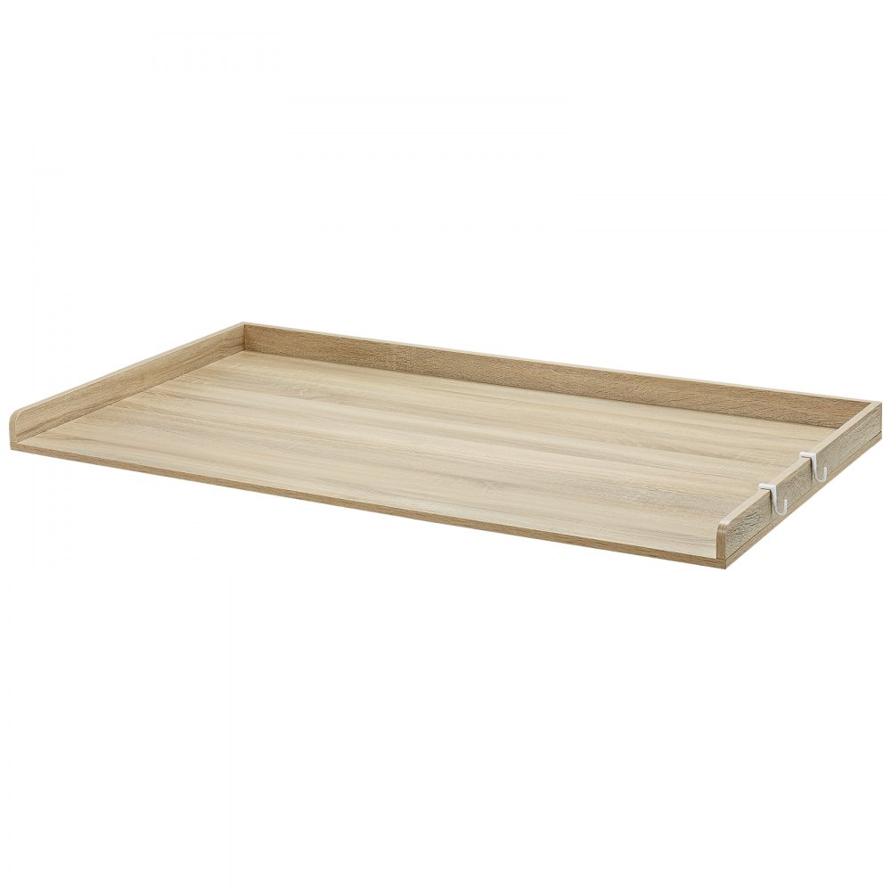 Encimera de lavandería Royxen de madera maciza, encimera para todas las lavadoras y secadoras de carga frontal, espacio adicional para el lavadero, roble