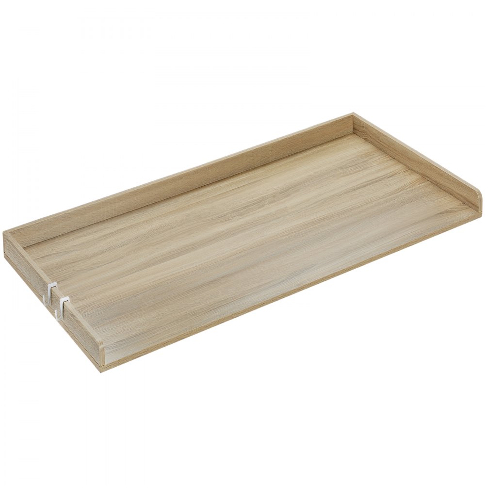 Encimera de lavandería Royxen de madera maciza, encimera para todas las lavadoras y secadoras de carga frontal, espacio adicional para el lavadero, roble