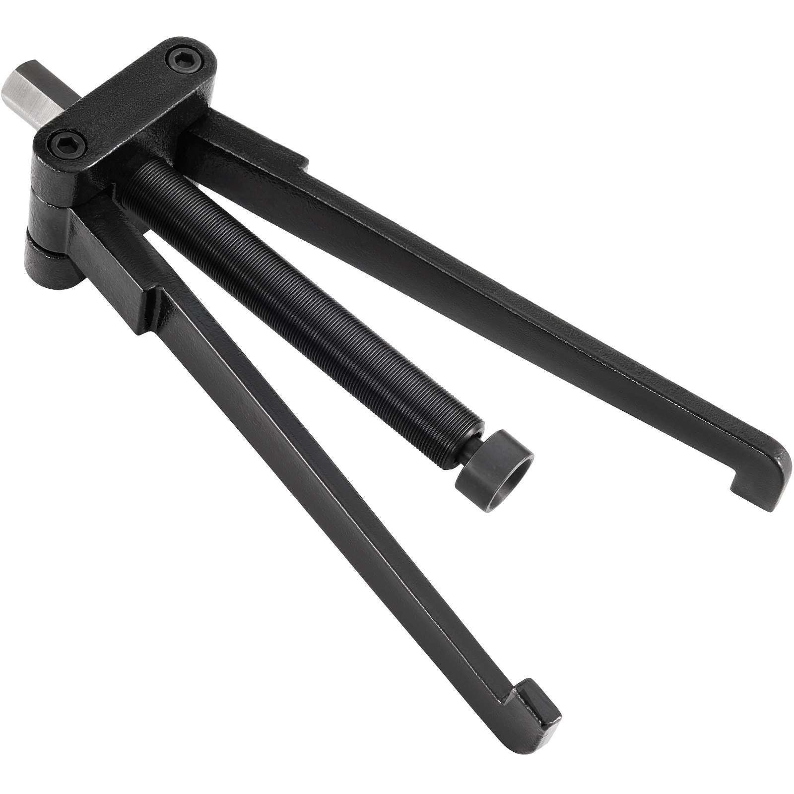 Extractor de cojinetes marinos VEVOR negro con dos brazos y mecanismo de tornillo ajustable.