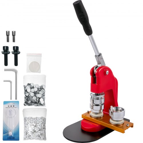 VEVOR Máquina Para Fabricar Botones Máquina De Prensa De Insignias Máquina de botones para hacer insignias de botón (37 mm)