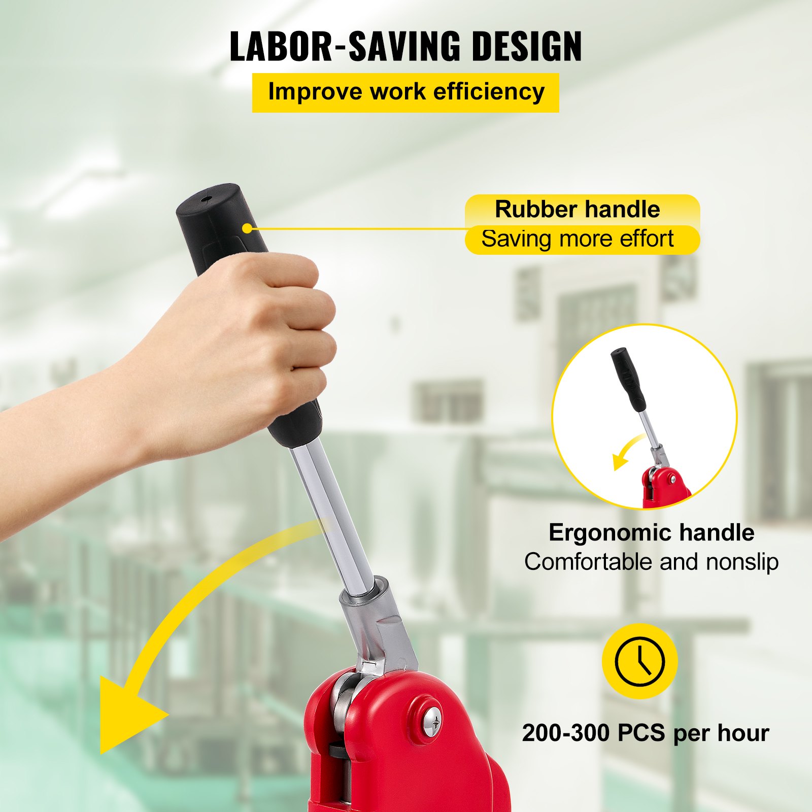 VEVOR Máquina Para Fabricar Botones Máquina De Prensa De Insignias Máquina de botones para hacer insignias de botón (37 mm)