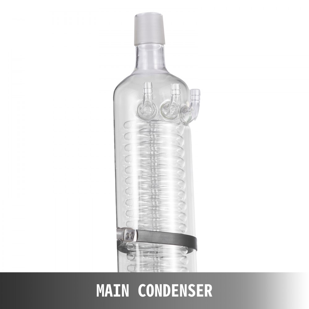 5L Rotary Evaporator RotoVap 99°C Borosilicate Glass 110V Rotation 0-90rpm USA