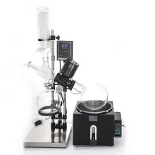 VEVOR 5L Evaporador rotativo RE-501 evaporador de laboratorio Evaporador de vacío rotativo Controlador digital 0-90rpm Juego de evaporador rotativo