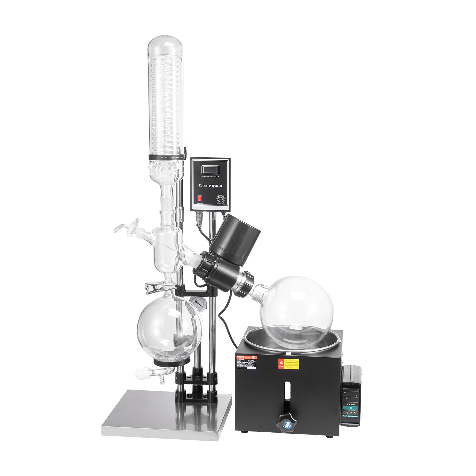 5L Rotary Evaporator RotoVap 99°C Borosilicate Glass 110V Rotation 0-90rpm USA
