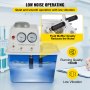 Bomba de vacío multiusos de circulación de agua VEVOR Lab, 15 L, con 2 grifos de descarga de gas, bomba de vacío de acero inoxidable de 180 W y 110 V, bomba anticorrosión, equipo de química de laboratorio.
