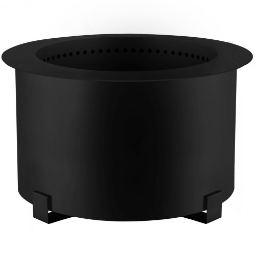VEVOR Pozo de Fuego Acero al Carbono Pintado de Negro Brasero Grande 15,7kg