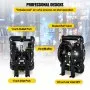 Bomba neumática de doble diafragma QBY4-25L F46 35 GPM Entrada y salida de 1 pulgada