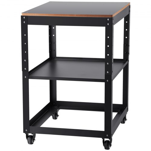 Soporte para cepilladora VEVOR, cargas pesadas de 45 kg, mesa cepilladora de altura ajustable con tres velocidades, con 4 ruedas estables y espacio de almacenamiento, para la mayoría de cepilladoras, sierras, máquinas de sobremesa y herramientas eléctricas.