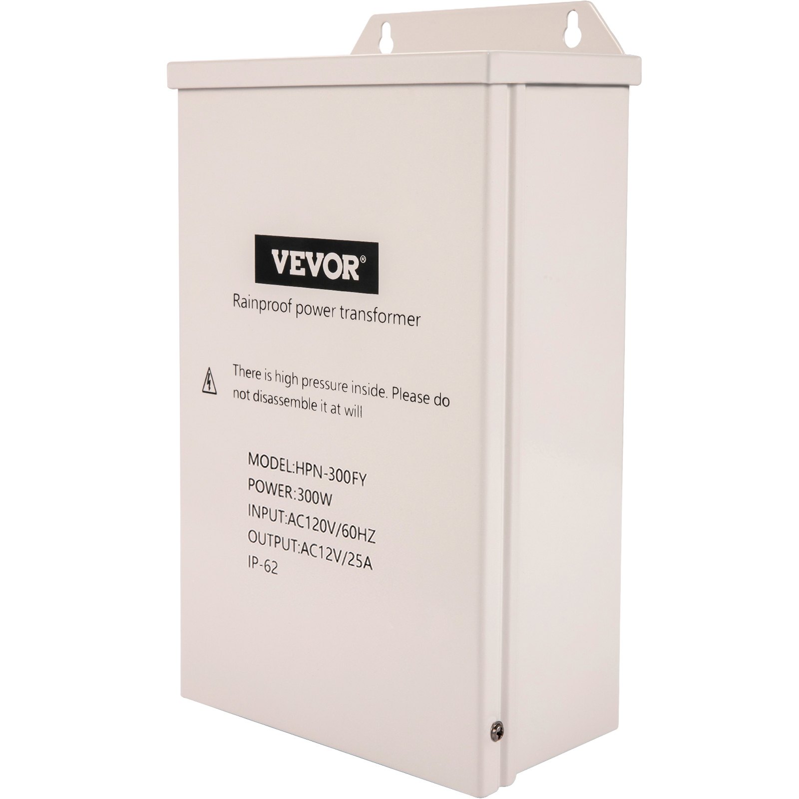 Transformador de luz de piscina VEVOR, 300w, a prueba de lluvia, entrada ac120v, salida ac12v.
