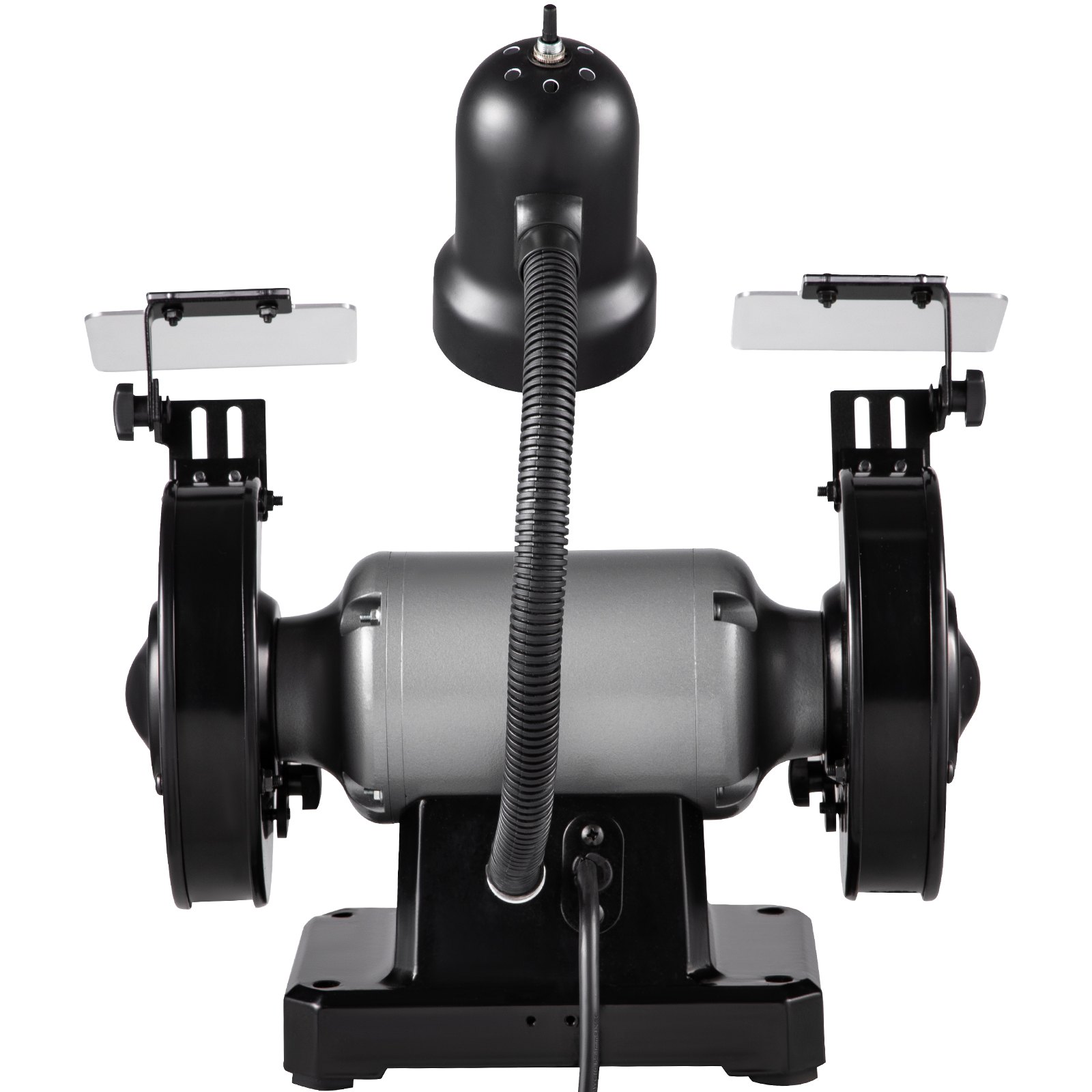 VEVOR Amoladora de banco de 6 pulgadas, motor de 250 W 1/3 HP, amoladora de mesa de velocidad variable con 3400 RPM y luz de trabajo, dos tipos de ruedas para moler, afilar y alisar