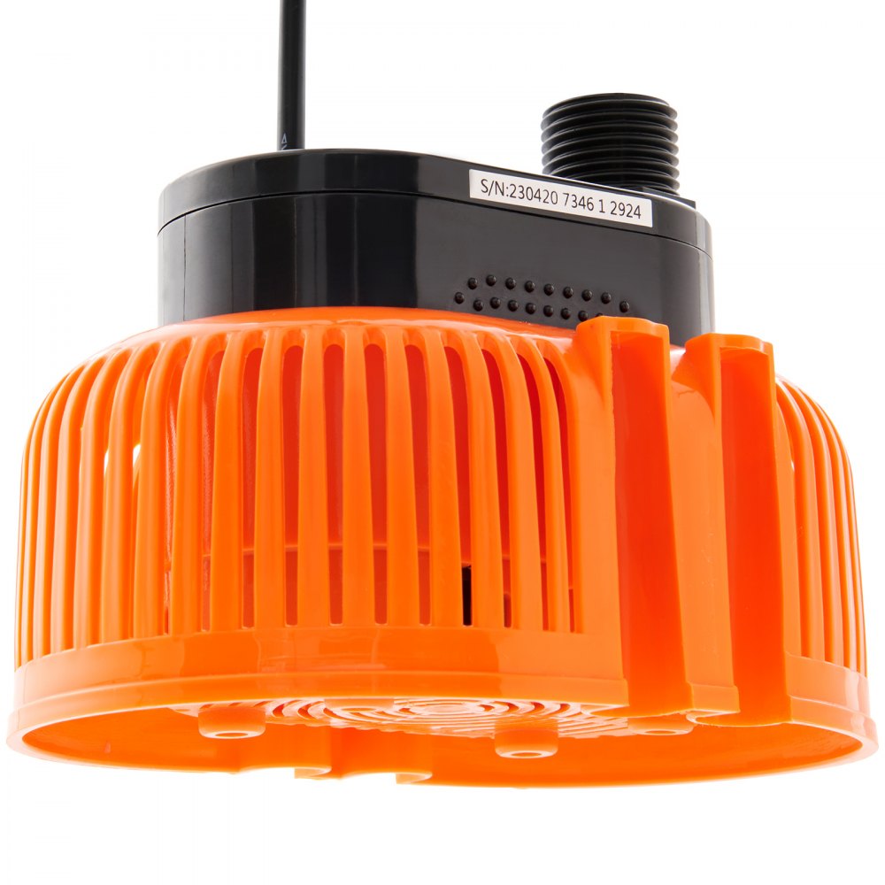 VEVOR Bomba sumergible para cubierta de piscina, natación, 1/10 HP, 75 W, 540 GPH con cable de 25 pies