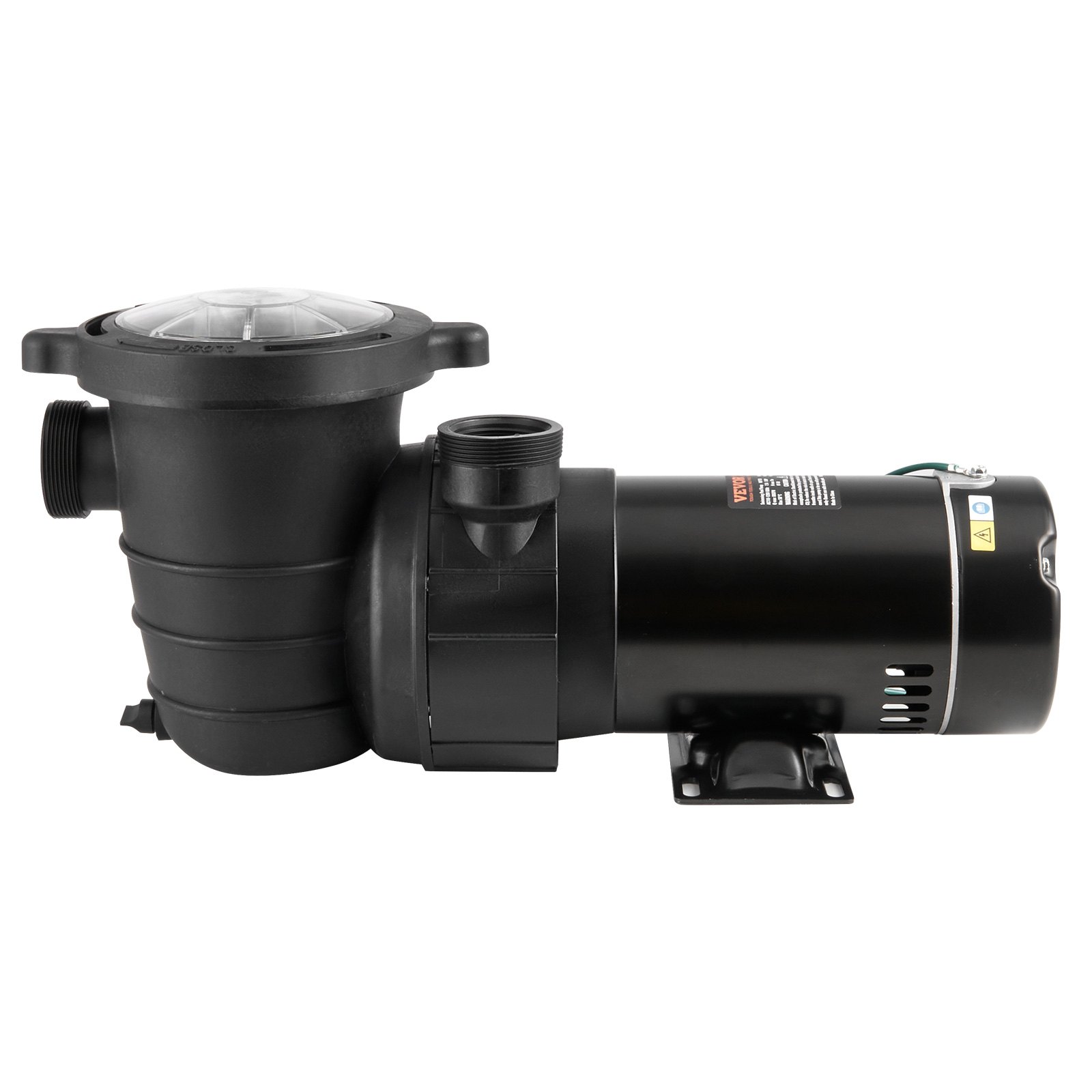 Bomba para piscinas elevadas VEVOR, 1 HP, caudal máximo de 80 GPM, de una sola velocidad, 120 V, 3450 RPM, altura máxima de elevación de 11,8 m, con filtro, para piscinas elevadas, jacuzzis y spas.