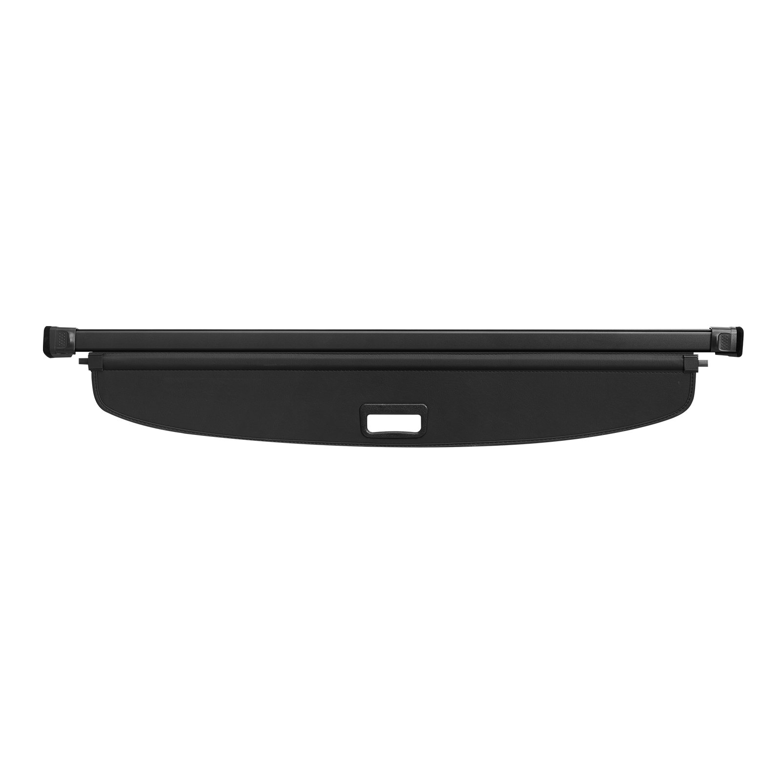 Funda de carga retráctil VEVOR negra con asa para una protección segura y elegante del espacio del maletero del automóvil.
