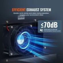 VEVOR 40W - Grabador láser de CO2 de escritorio, 12 x 8 pulgadas, 11,8 IPS, máquina de corte láser con tubo láser refrigerado por agua, compatible con CorelDRAW, Windows XP 7 8 10, EMF, JPG, PLT, WMF, para madera, acrílico y tela