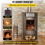 VEVOR Kit de barrido de chimenea de 20 pies de longitud, kit de cepillo de chimenea con 6 varillas flexibles de nailon, kit de limpieza de chimenea giratorio accionado por taladro, kits de herramientas de limpieza de chimenea para barrer chimenea