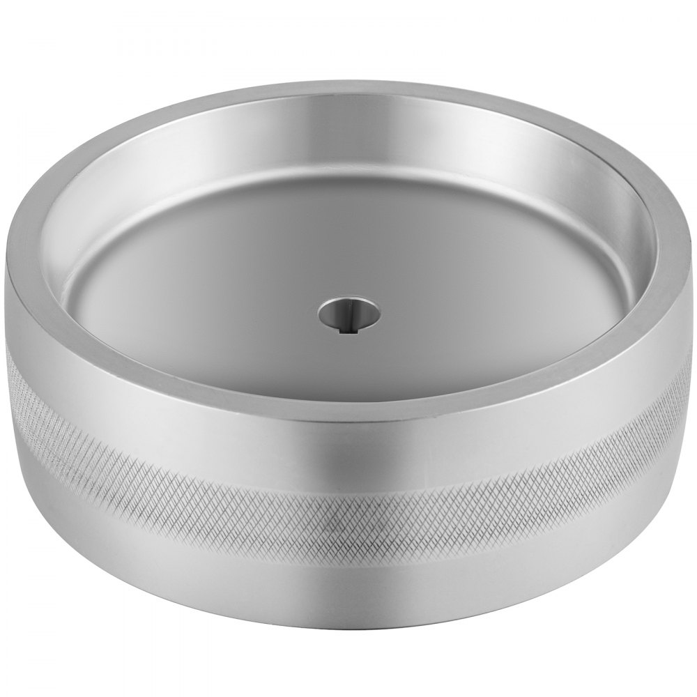 VEVOR - Rueda de transmisión para amoladora de banda (6" de diámetro, 2" x 72"), diámetro interior/eje de 5/8", rueda de aluminio coronada para amoladora de banda, ideal para amoladoras de banda, pulido y carpintería (bricolaje)