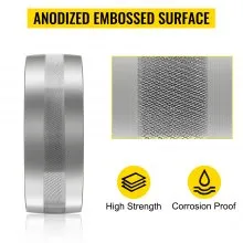VEVOR - Rueda de transmisión para amoladora de banda (6" de diámetro, 2" x 72"), diámetro interior/eje de 5/8", rueda de aluminio coronada para amoladora de banda, ideal para amoladoras de banda, pulido y carpintería (bricolaje)