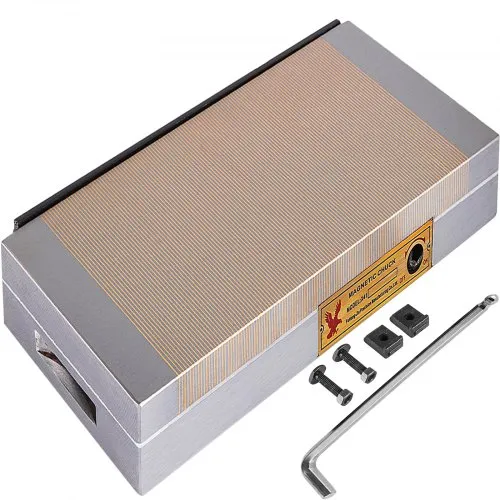 VEVOR Elevador magnético permanente 6"x12" Imán de elevación 7440 lbs Carga resistente