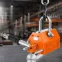 Elevador magnético VEVOR, capacidad de tracción de 2200 lb/1000 kg, factor de seguridad de 2,5, neodimio y acero, imán de elevación con liberación, imanes de elevación permanentes, imán resistente para polipastos, grúas de taller, bloques, tableros
