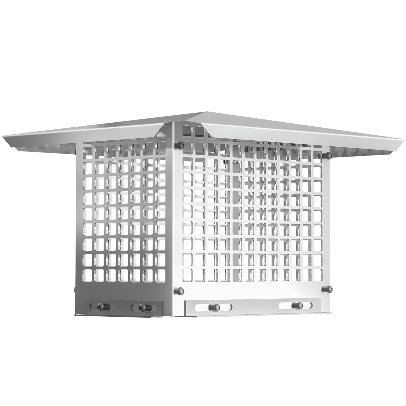 VEVOR Tapa para Chimenea, Tapas para Chimenea de 8\" x 13\", Cubierta para Chimenea de Acero Inoxidable 304, Parachispas de Metal Ajustable con Tornillos, Cubierta de Malla para Chimenea para Azulejos de Arcilla