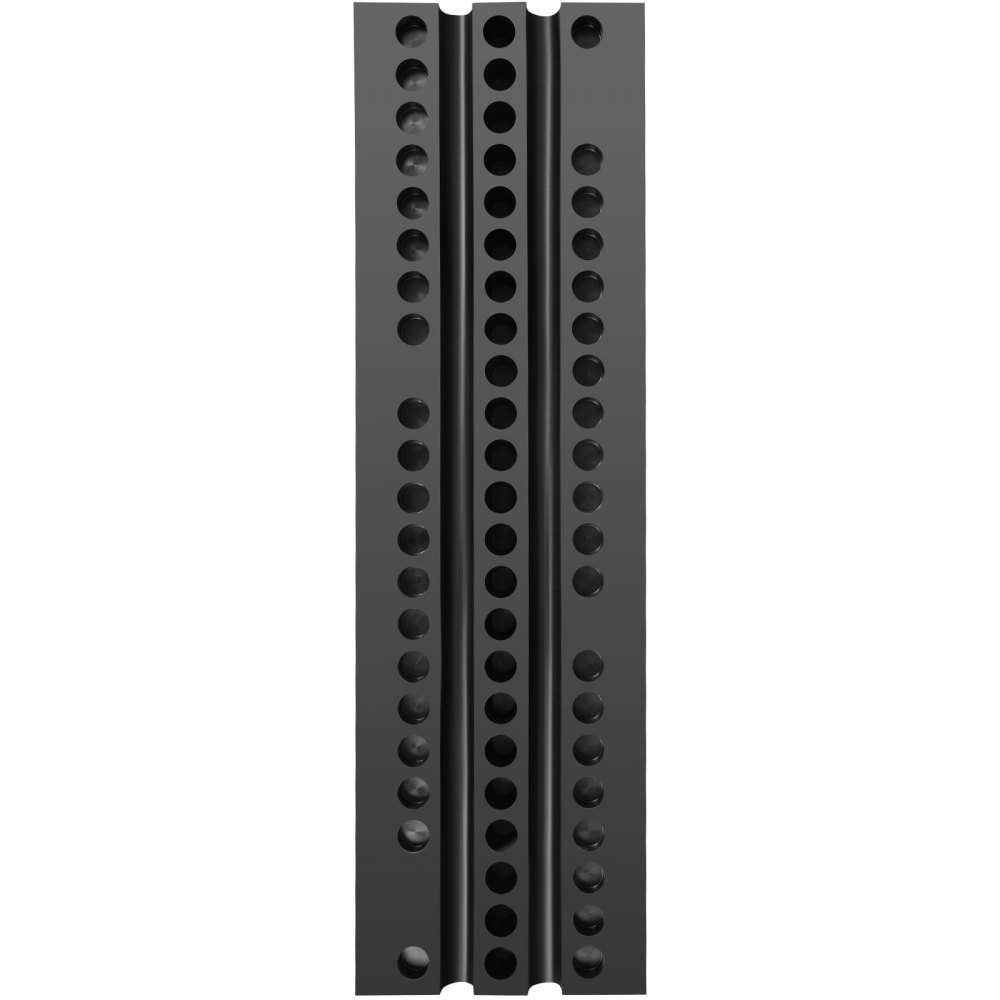 VEVOR Tope de velocidad de goma, 1 paquete de 2 canales, tope de velocidad modular de 40 pulgadas de largo, capacidad de carga nominal de 22000 libras, tope de velocidad de garaje de 40,2 x 11,8 x 2,4 para entrada de grava de hormigón asfáltico, 3,3 pies