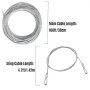 Cable principal del kit de tirolina VEVOR, 100 pies/30 m; cable de eslinga, 4,7 pies/1,42 m.