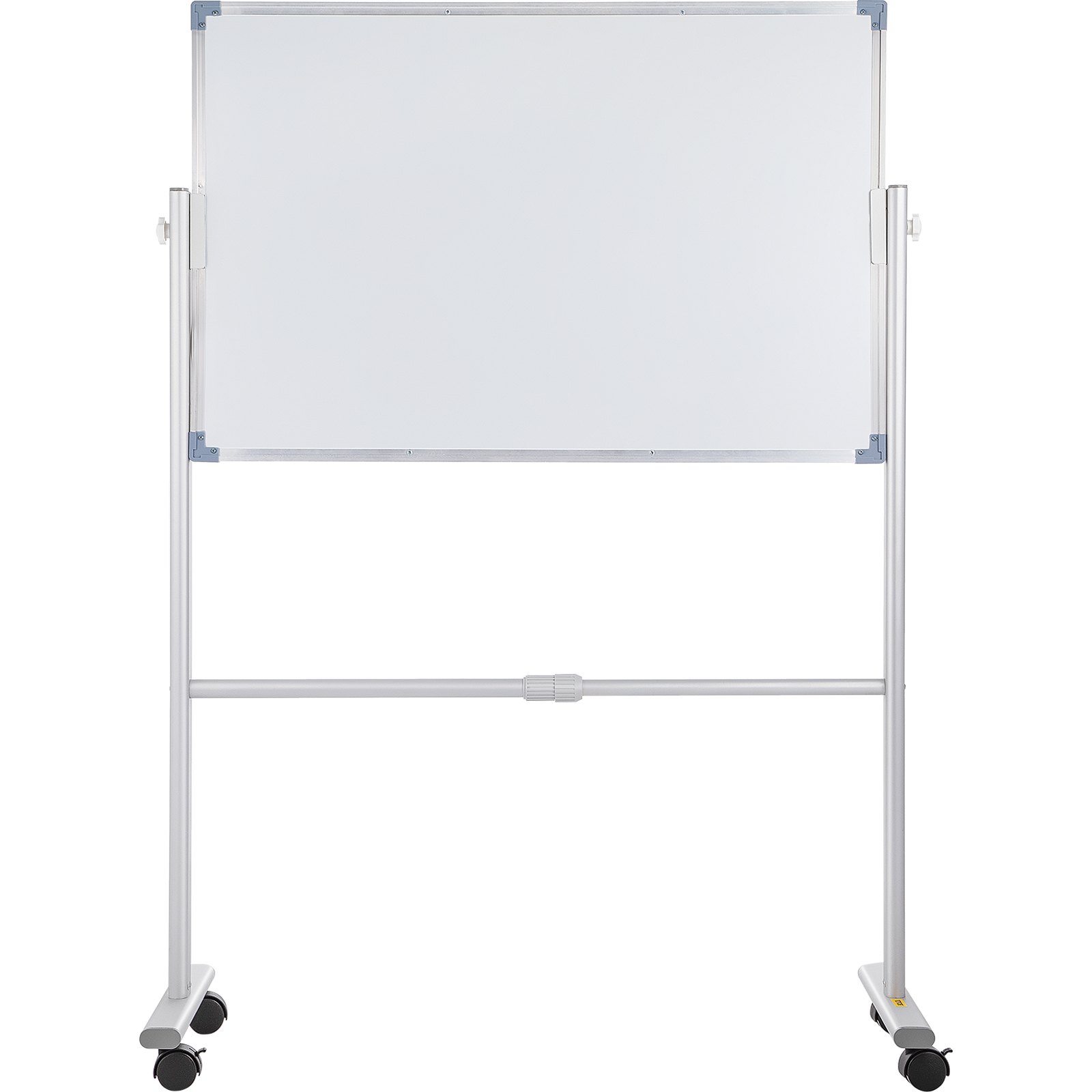 Pizarra magnética móvil VEVOR, 91 x 61 cm, doble cara, reversible, con ruedas de borrado en seco, altura ajustable, marco de aluminio y ruedas giratorias bloqueables, para oficina, escuela y hogar.