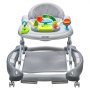 VEVOR 4-in-1 Baby Walker, Foldable Baby Activity Center on Wheels, 3 Adjustable Height, Music & Toys Tray, Learning-Seated | Walk-Behind | Rocker | Bouncer Toddler Walker for Girls Boys  6-24 Months