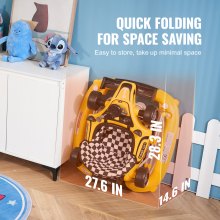 Andador para bebé 4 en 1 VEVOR, centro de actividades plegable para bebés con ruedas, altura ajustable, luz, volante, coche de juguete | Andador para aprender sentado | Andador para caminar detrás | Andador mecedor para niños de 6 a 24 meses