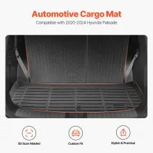 Alfombrilla de carga y respaldo para camión, TPE, ajuste personalizado para Hyundai Palisade 2020-2024