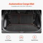 Alfombrillas de carga VEVOR compatibles con Toyota RAV4 2019-2024, juego de revestimiento de carga de TPE personalizado para SUV, protector de maletero y asiento trasero de repuesto, color negro, alfombrilla para maletero y respaldo.