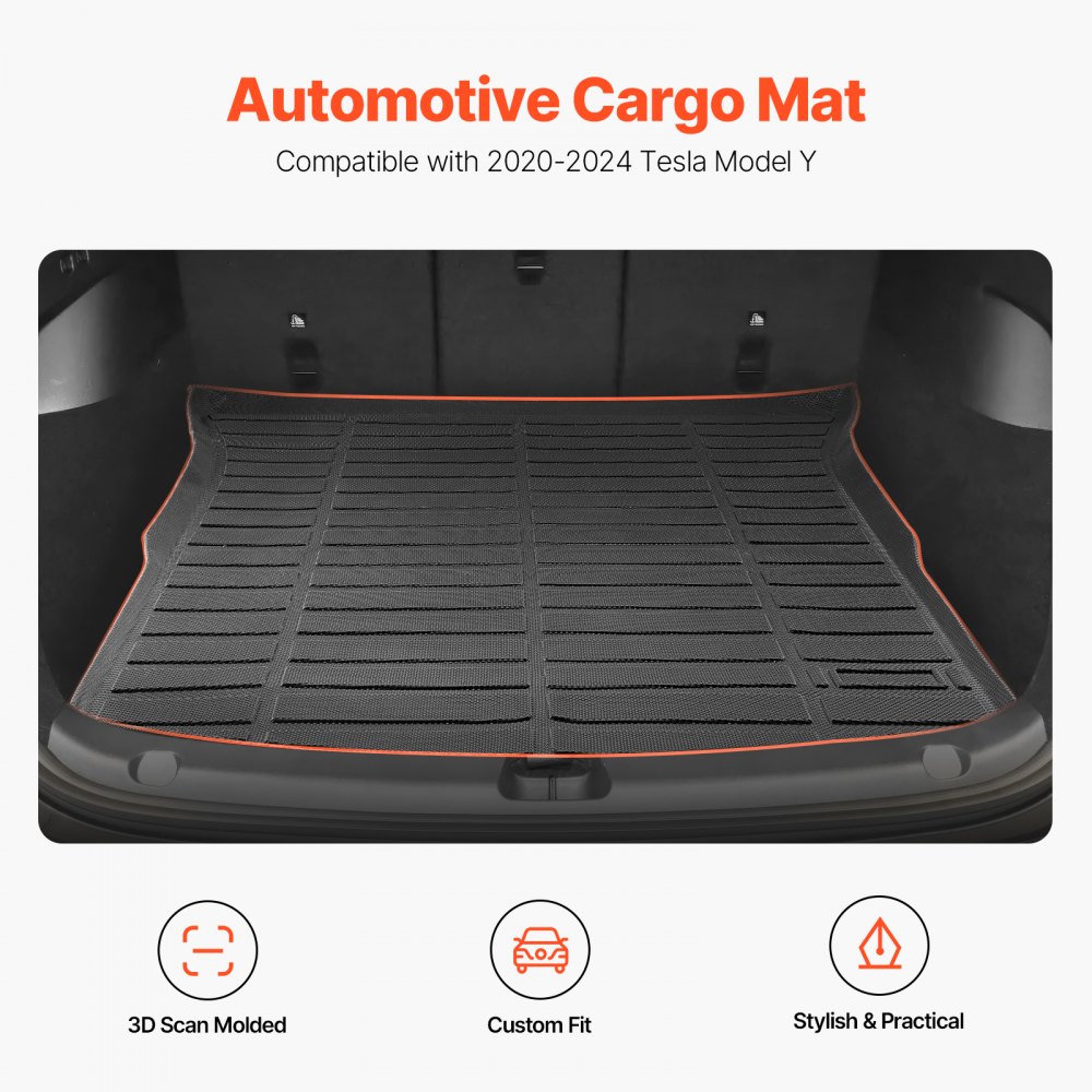Alfombrilla de carga para todo tipo de clima, TPE, personalizada, para SUV Tesla Model Y 2020-2024