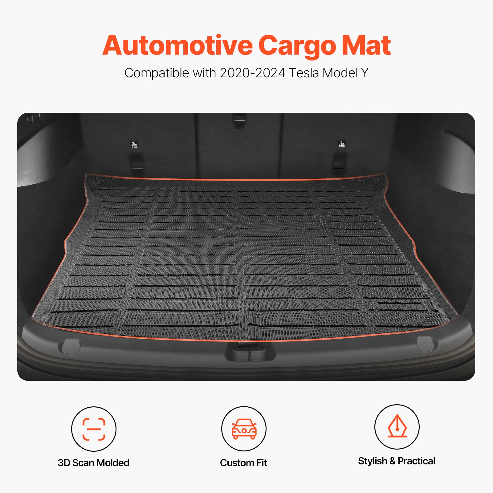 Alfombrilla de carga para todo tipo de clima, TPE, personalizada, para SUV Tesla Model Y 2020-2024
