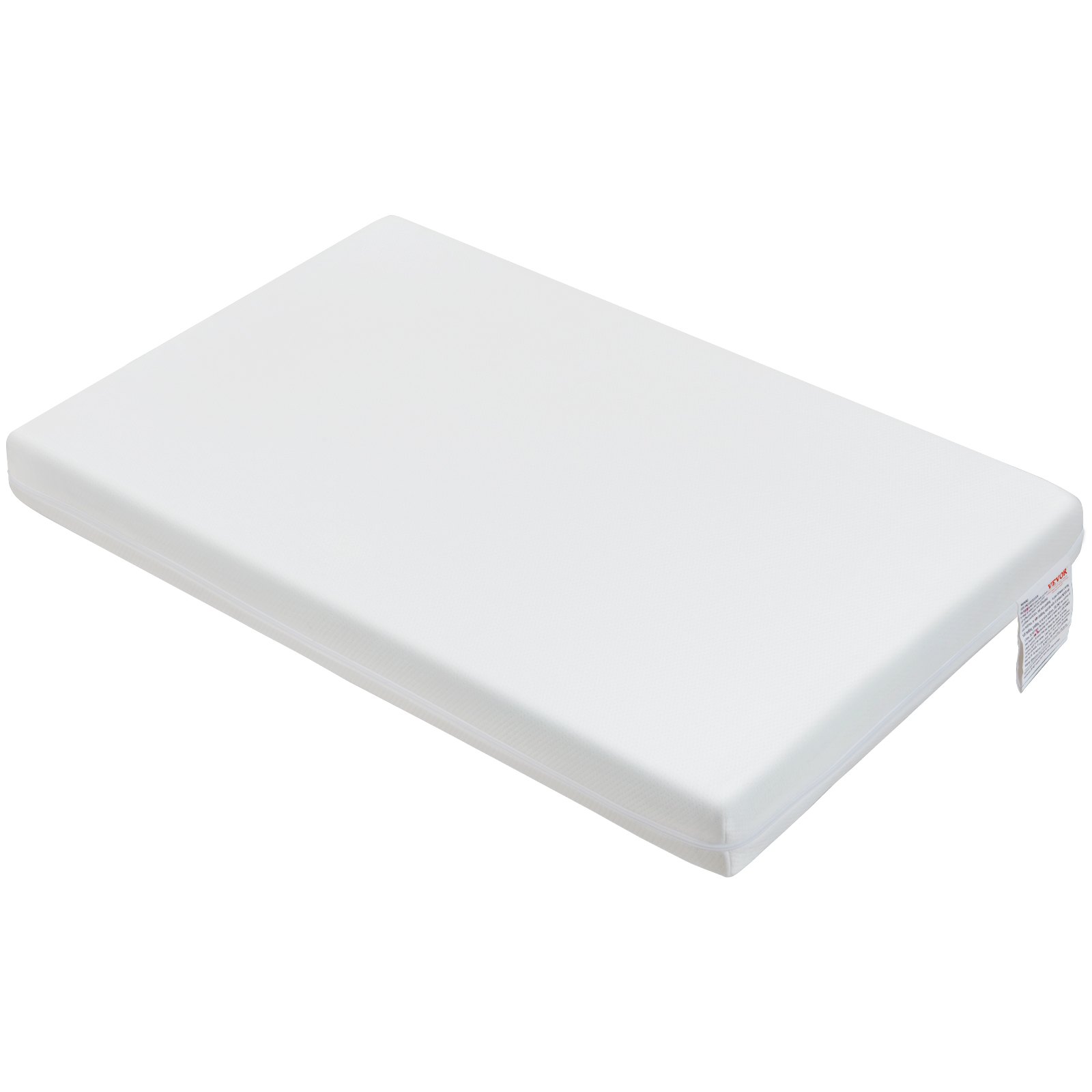 VEVOR Colchón para cuna, colchón transpirable de dos caras de espuma viscoelástica, colchón para bebé para bebés y niños pequeños con 2 fundas impermeables para reemplazo, extraíble y lavable, 24 x 38 x 3,1 pulgadas